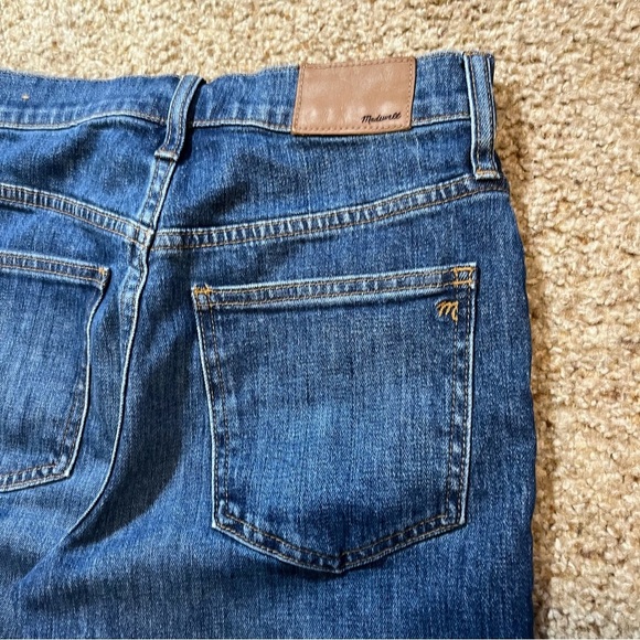 Madewell The Perfect Vintage Crop Jean Exposed Button Fly Blue Denim High Rise - Picture 4 of 10